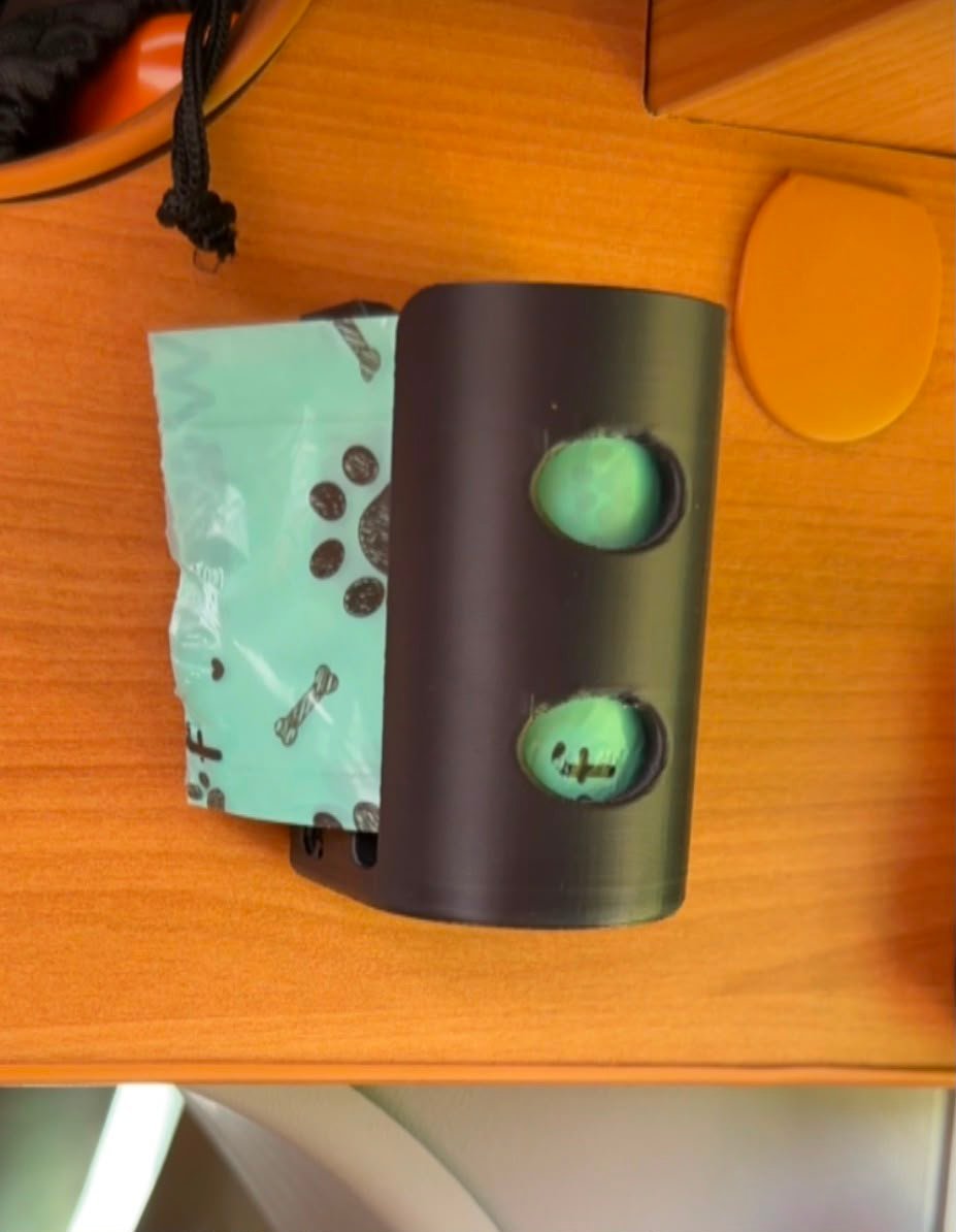 3D-geprinte houder voor hondenpoepzakjes