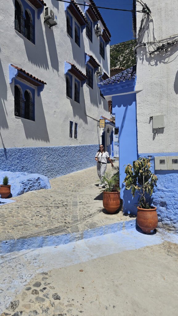 Blaue Treppen in der Medina von Chefchaouen